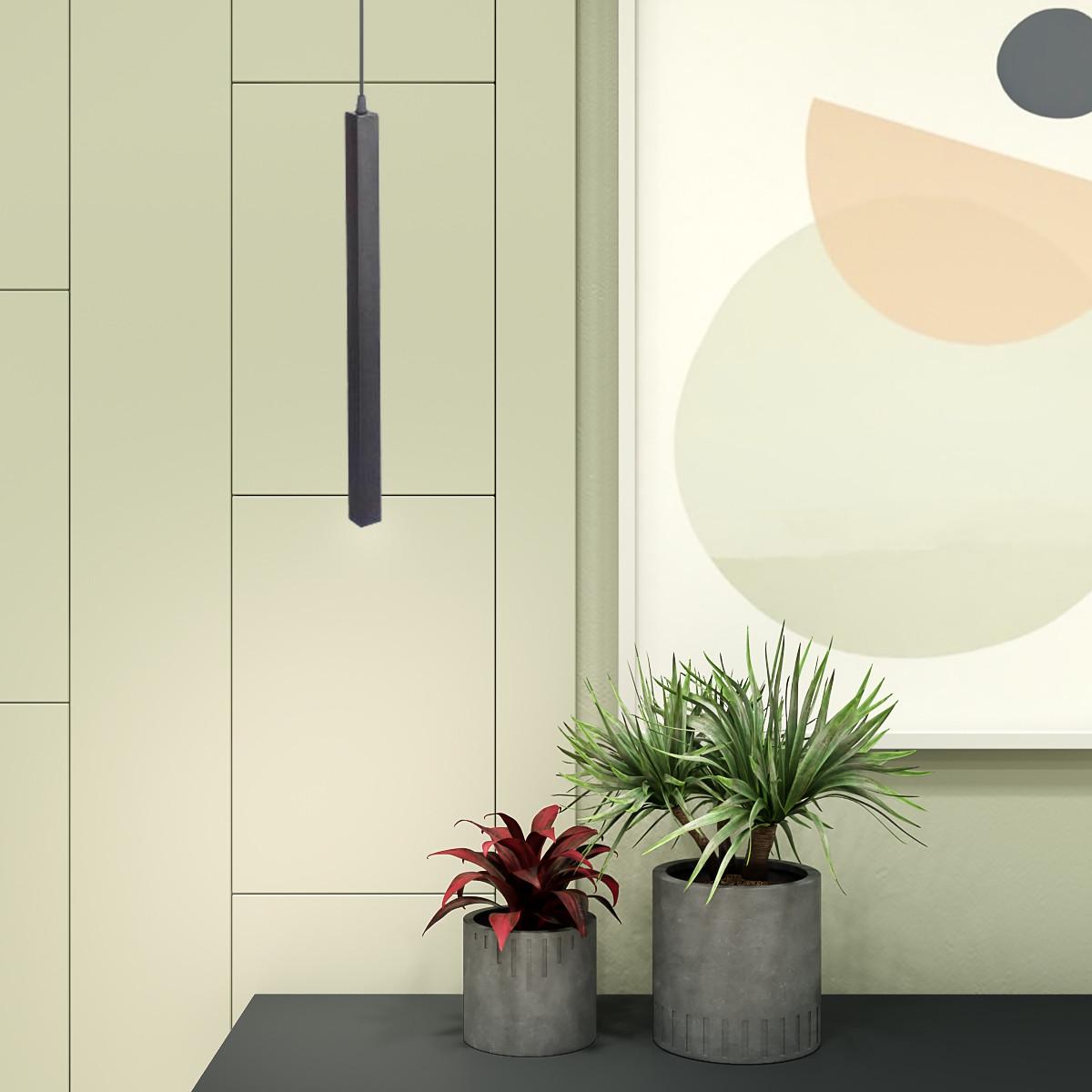 Светильник подвесной MSK ELECTRIC Quadro под одну лампу G9 Черный (NL 3050 BK) - фото 2 Светильник подвесной MSK ELECTRIC Quadro под одну лампу G9 Черный (NL 3050 BK) - фото 2