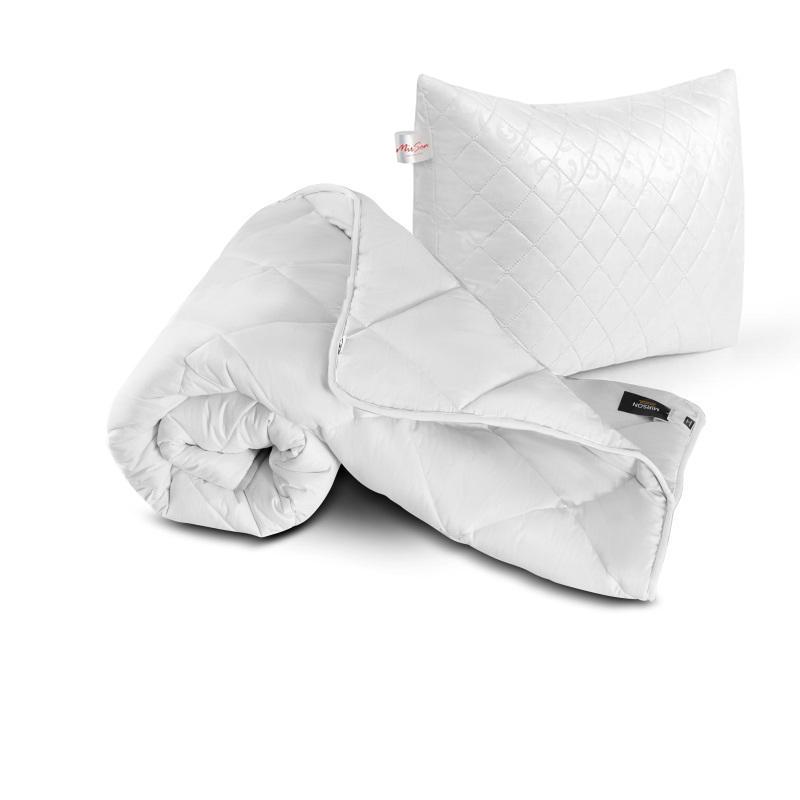 Набор антиаллергенный MirSon BamBoo №1681 Eco всесезонный Одеяло 155х215 см/подушка средняя 50х70 см Light white (2200002655620)