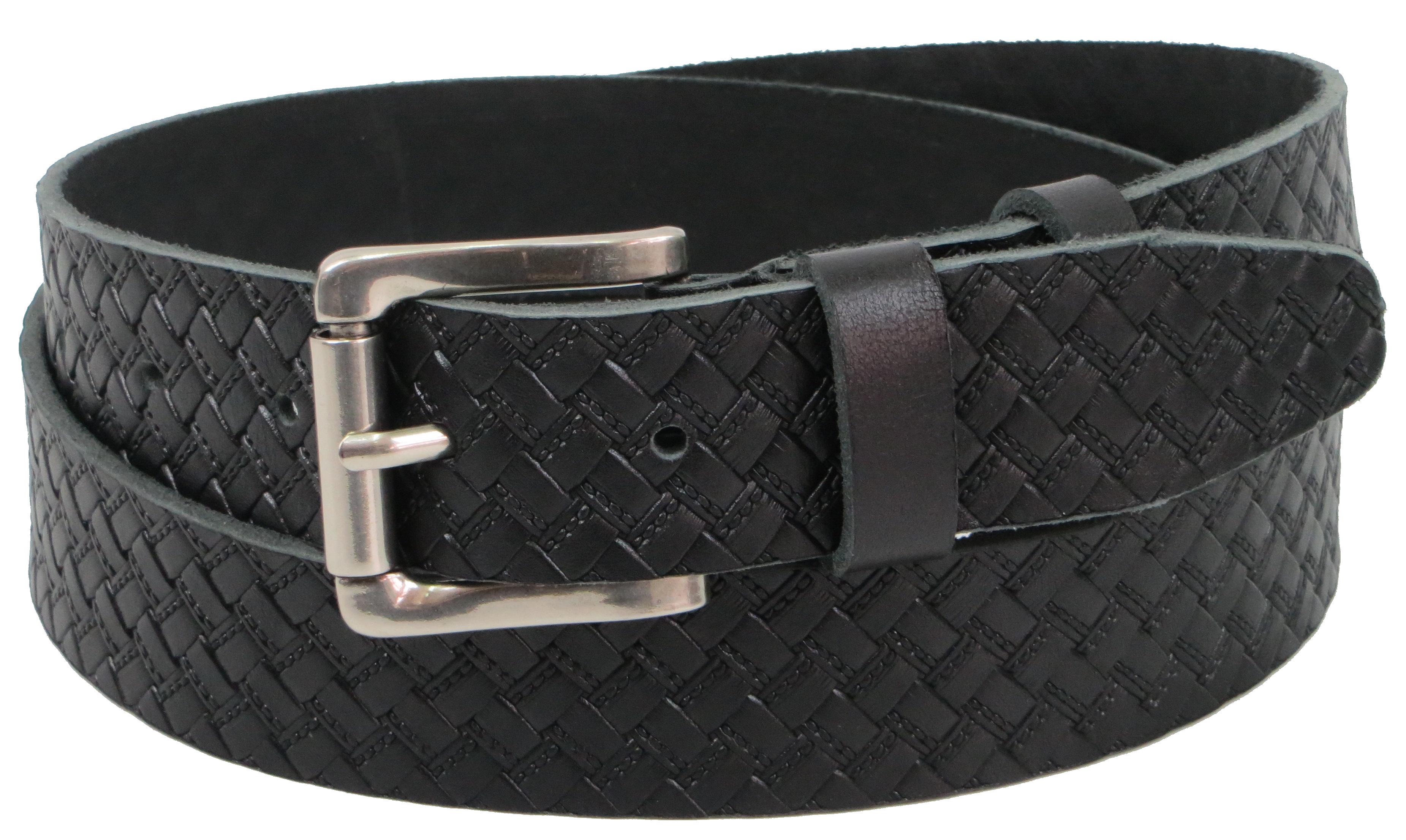 Ремень мужской Skipper кожаный Черный (1307-40)