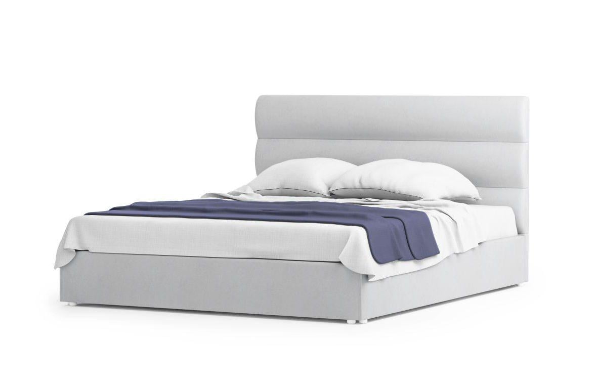 Ліжко двоспальне Шик Галичина Джой 07с дерево/тканина 160х200 см Сірий