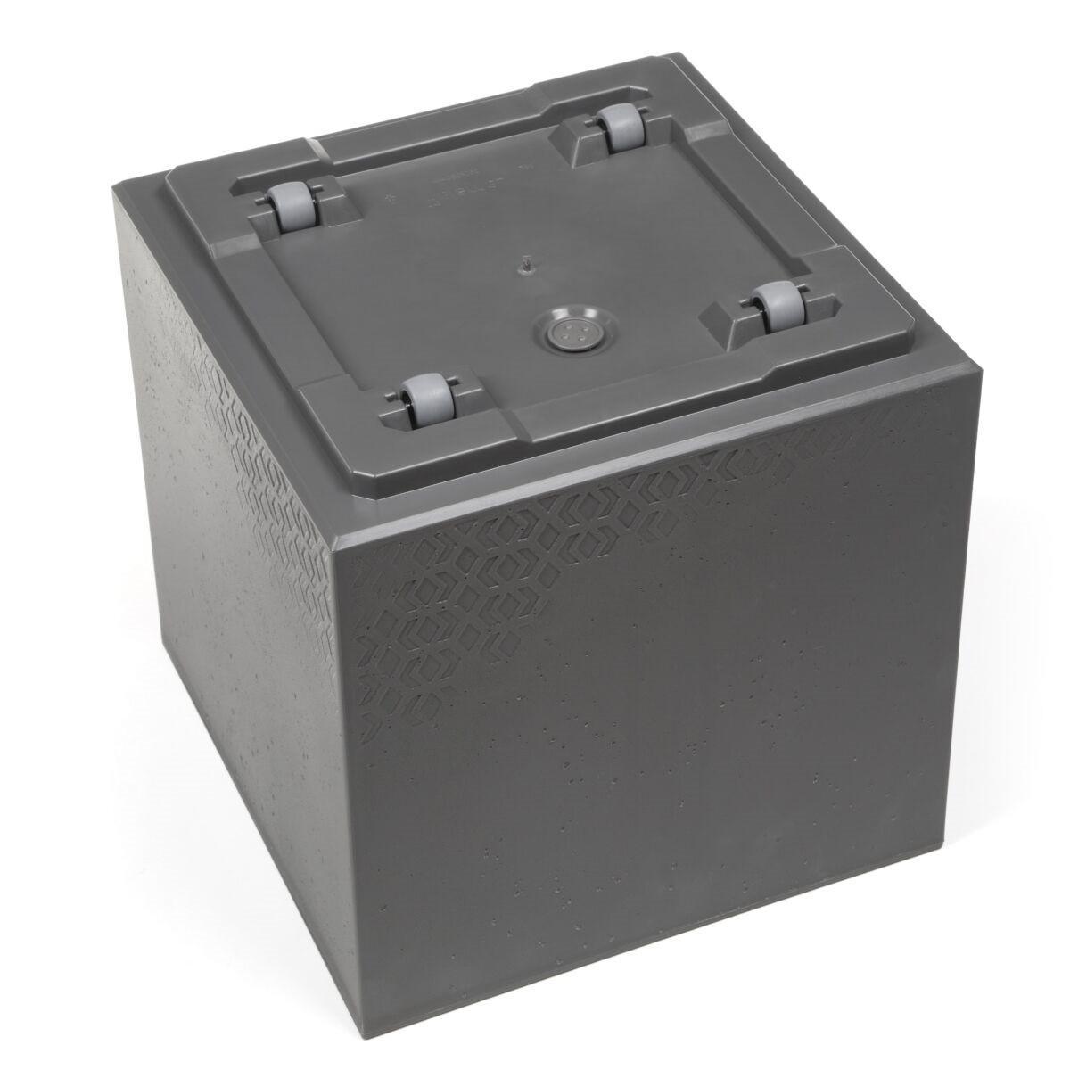 Вазон для цветов Lamela KARO квадратный 400x400x400 мм Антрацит (25419751840) - фото 4 Вазон для цветов Lamela KARO квадратный 400x400x400 мм Антрацит (25419751840) - фото 4