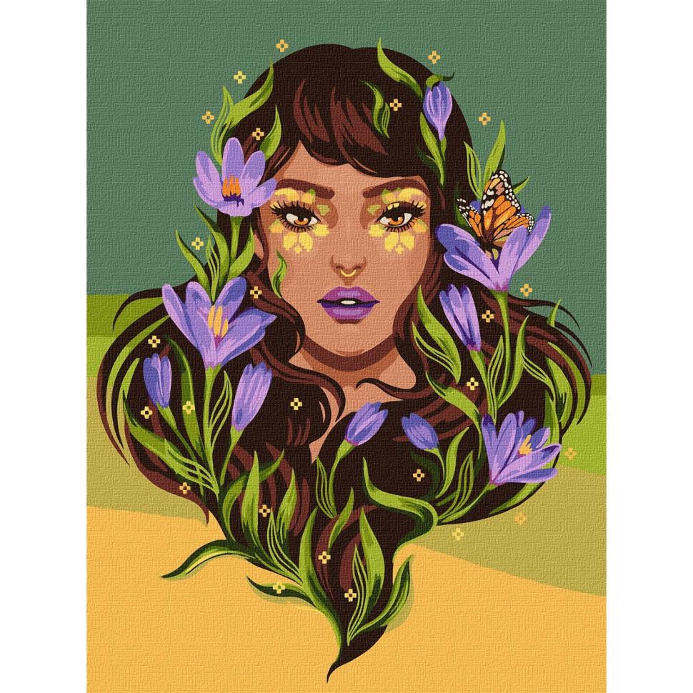 Картина за номерами Ideyka  Весняна красуня KHO2562 30x40 см (RLT30814)