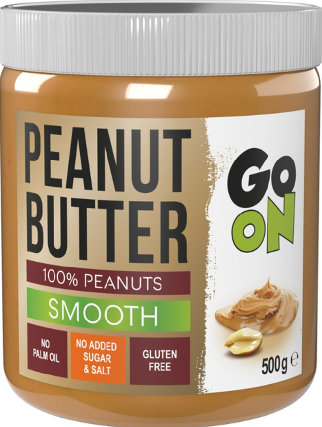 Добавка натуральная Арахисовая паста Go On Nutrition Peanut Butter smooth 500 г
