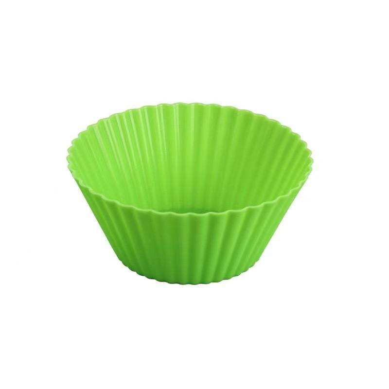 Форма для кекса круглая силиконовая 7х3,4 см 1 шт. Салатовый (ХК0734о11)