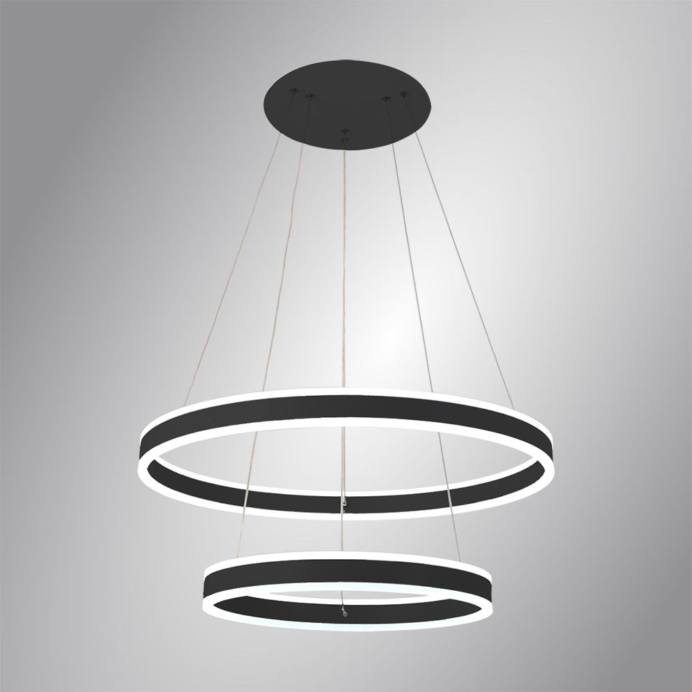 Люстра ESLLSE STELLA 2R с пультом 160W 600x1200 мм Черный (10418) - фото 1 Люстра ESLLSE STELLA 2R с пультом 160W 600x1200 мм Черный (10418) - фото 1