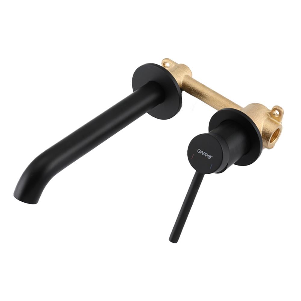 Смеситель для умывальника Gappo G1206-6 Черный