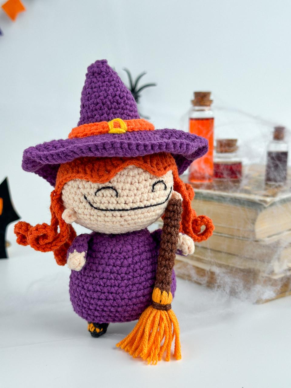 Игрушка Ведьмочка с метлой (29528477) - фото 7