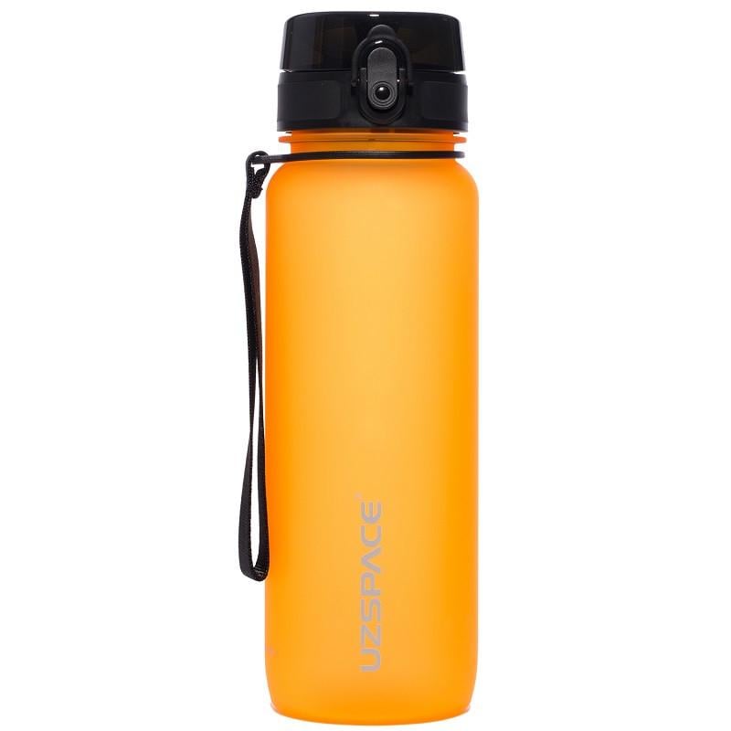 Бутылка для воды с ремешком UZspace Frosted 3053 800 мл Orange (07432708)