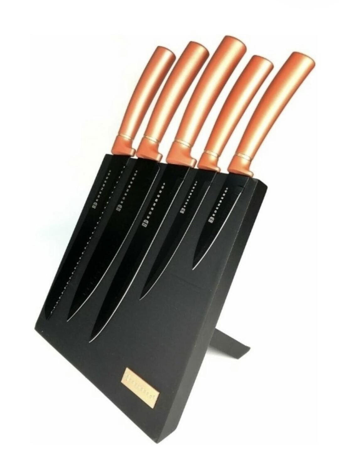 Набор кухонных ножей Edenberg EB-11007 на магнитной подставке 6 пр. (EB-11007-2) - фото 2 Набор кухонных ножей Edenberg EB-11007 на магнитной подставке 6 пр. (EB-11007-2) - фото 2
