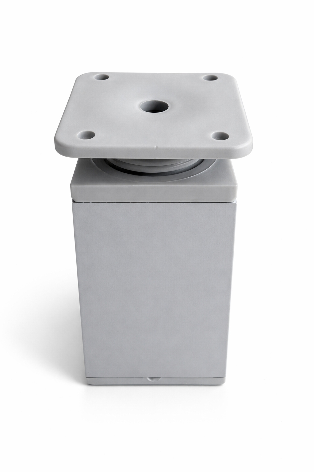 Меблева ніжка-опора Sigma регульована квадрат 70 мм 40х40 мм Алюміній (MO0122)