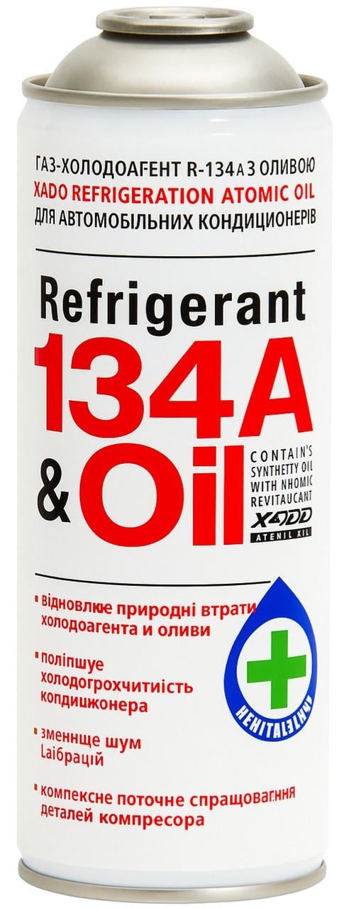 Фреон с маслом XADO Refrigerant R-134A&Oil без адаптера 650 мл (903654)