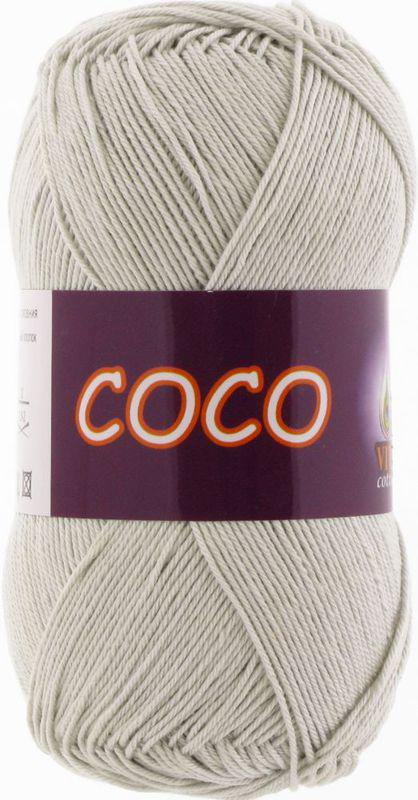 Пряжа Vita Cotton Coco 3887 серый (3377)