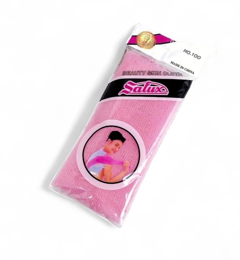 Мочалка японская массажная SALUX жесткая 90х30 см Розовый (33282460)