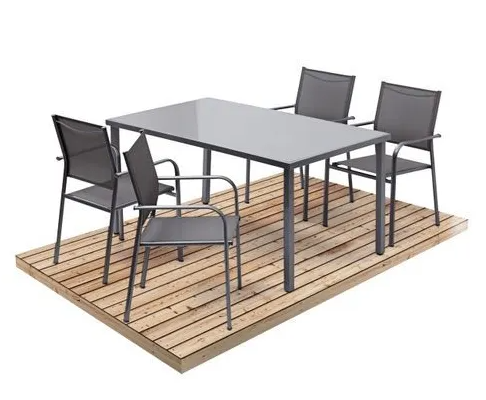 Комплект садовой мебели Dallas стол и 4 кресла (2657190260) Комплект садовой мебели Dallas стол и 4 кресла (2657190260)