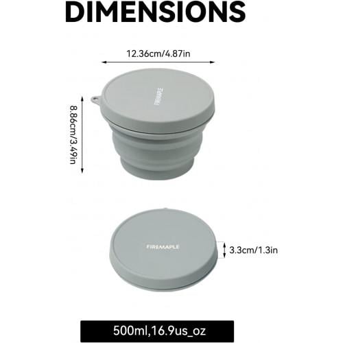 Миска складная силиконовая Fire-Maple 500 мл - фото 2