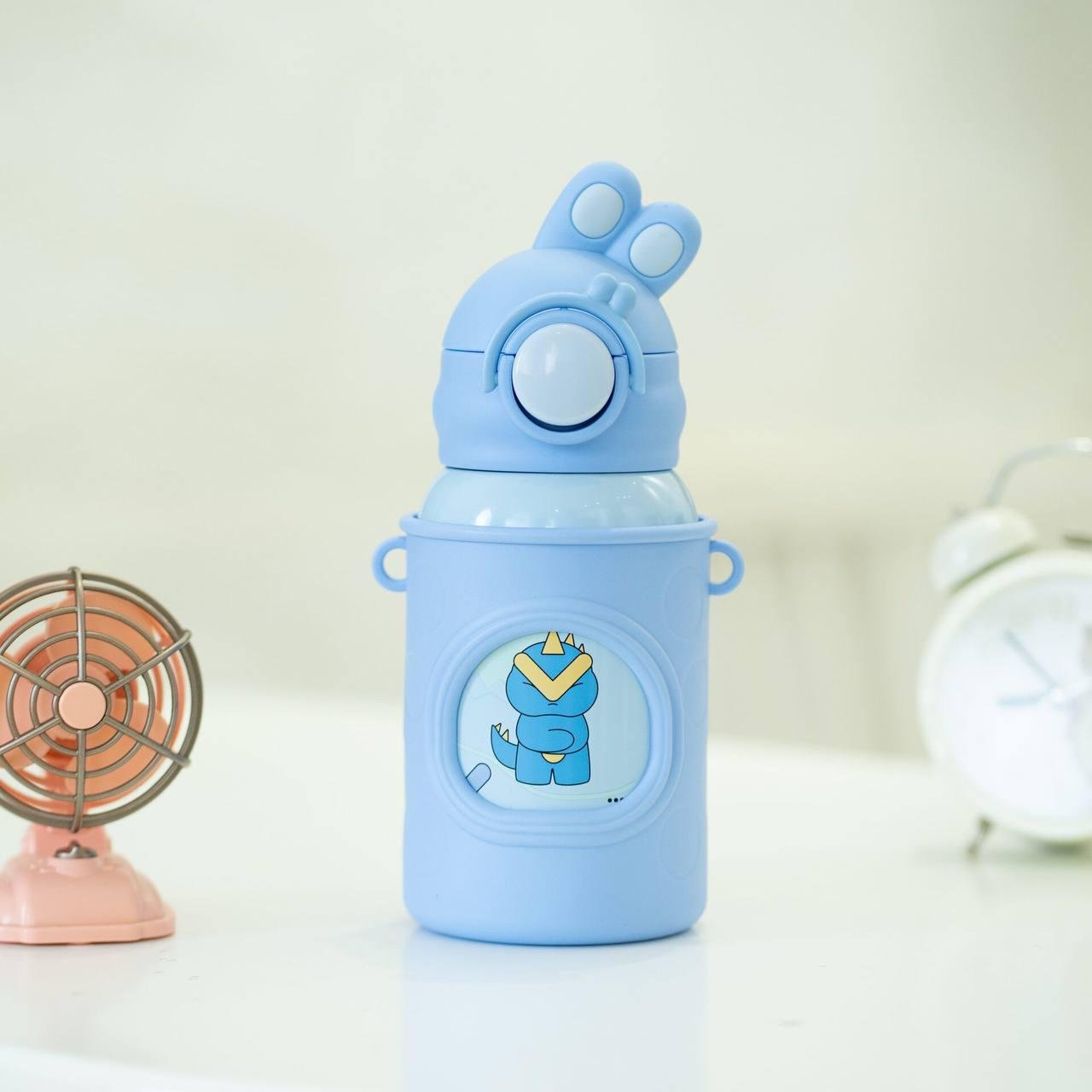 Термос детский Зайчик 500 мл Синий (cbee4c8d) - фото 4