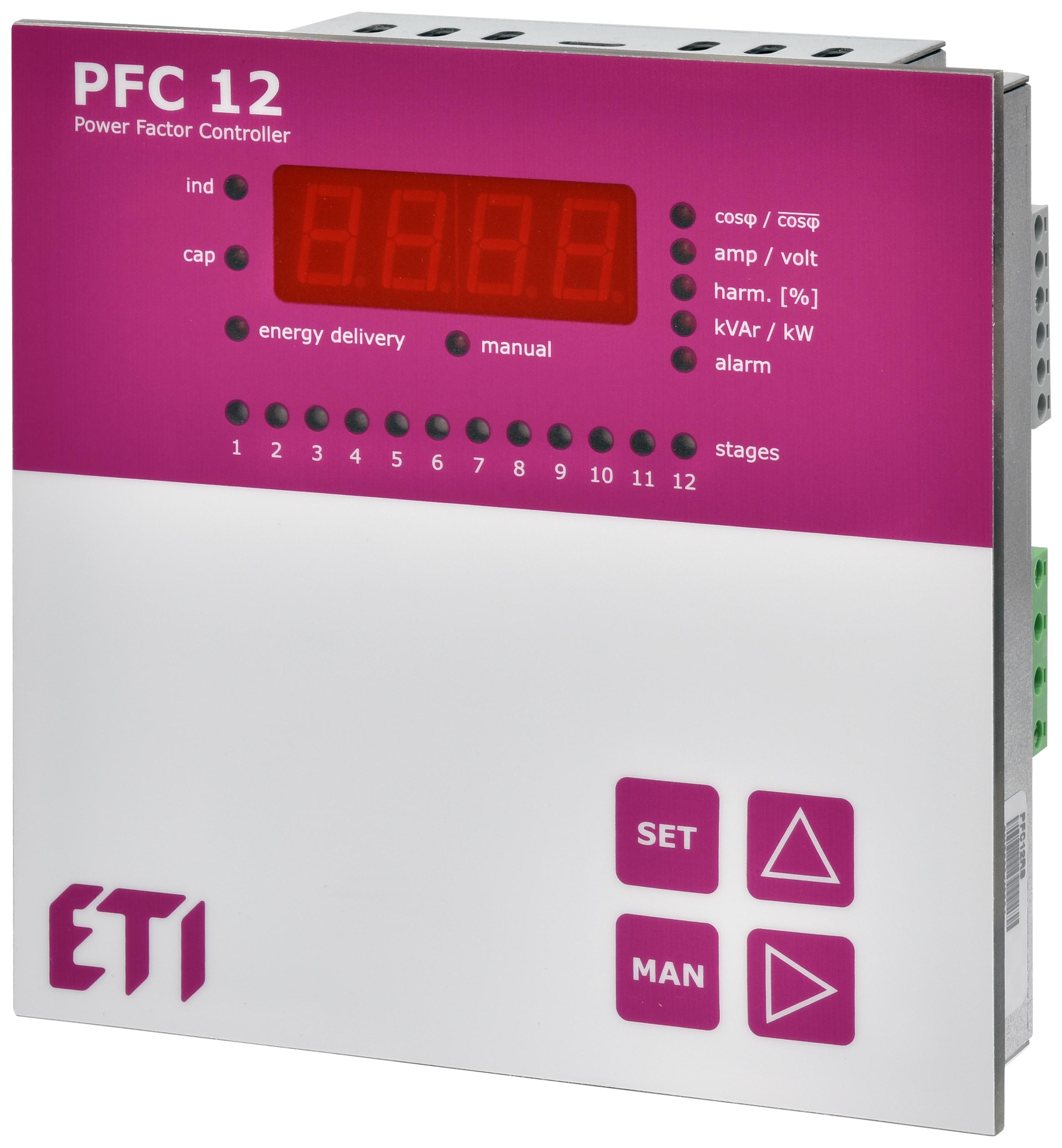 Регулятор реактивної потужності ETI PFC 12 RS на 12 ступенів 400 В (4656907)
