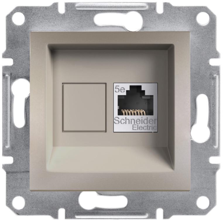Розетка компьютерная Schneider Electric Asfora RJ45 STP 5E ABS Бронзовый (EPH5000169)