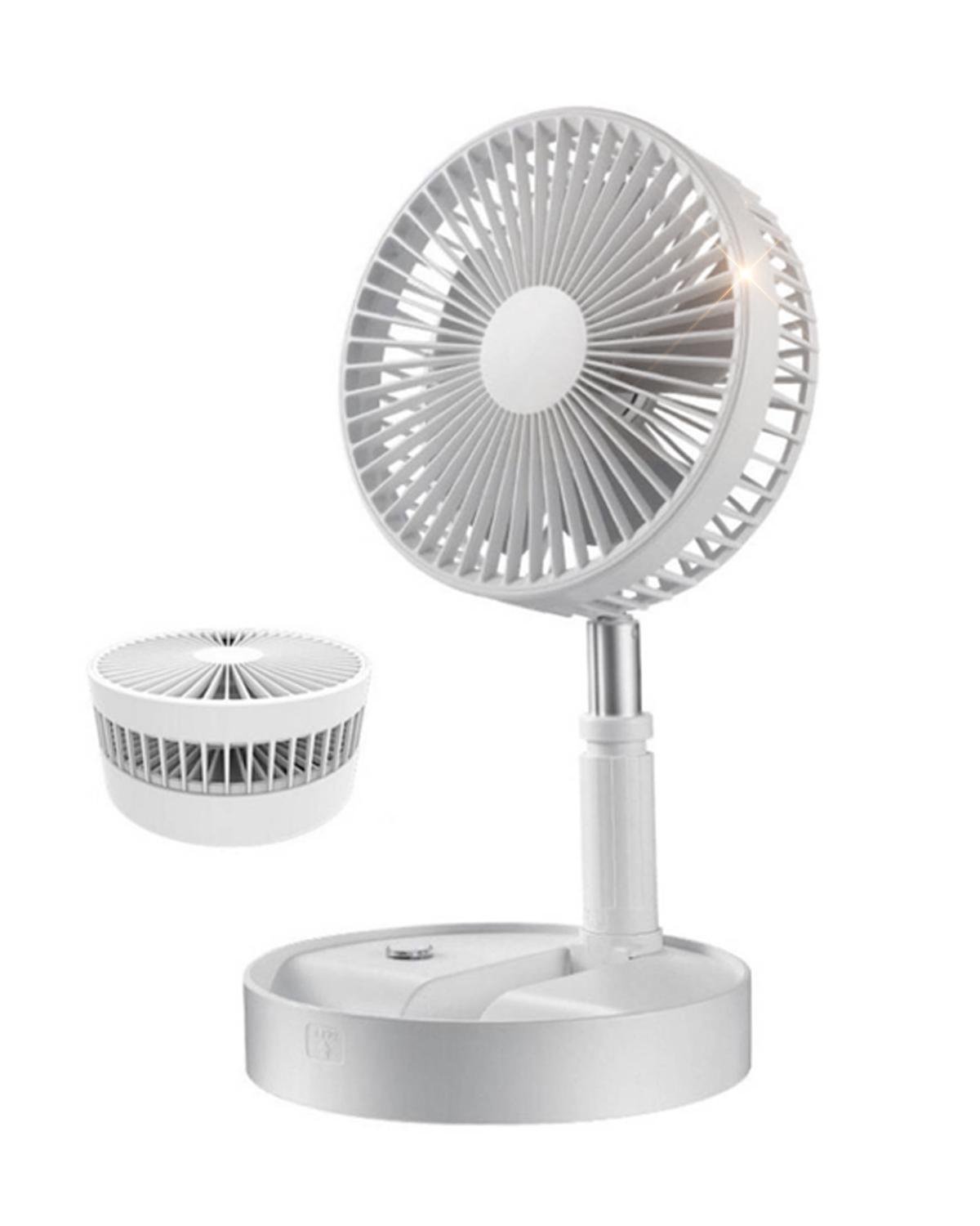 Вентилятор телескопічний BRS на акумуляторі складний White (500952619)