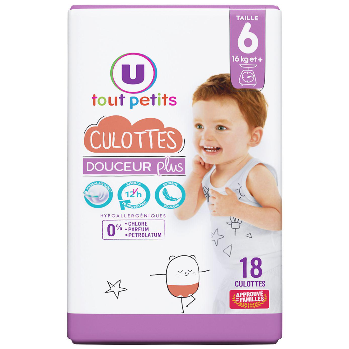 Підгузки-трусики U tout petits Douceur plus 6 16+ кг 18 шт. (14184) - фото 2