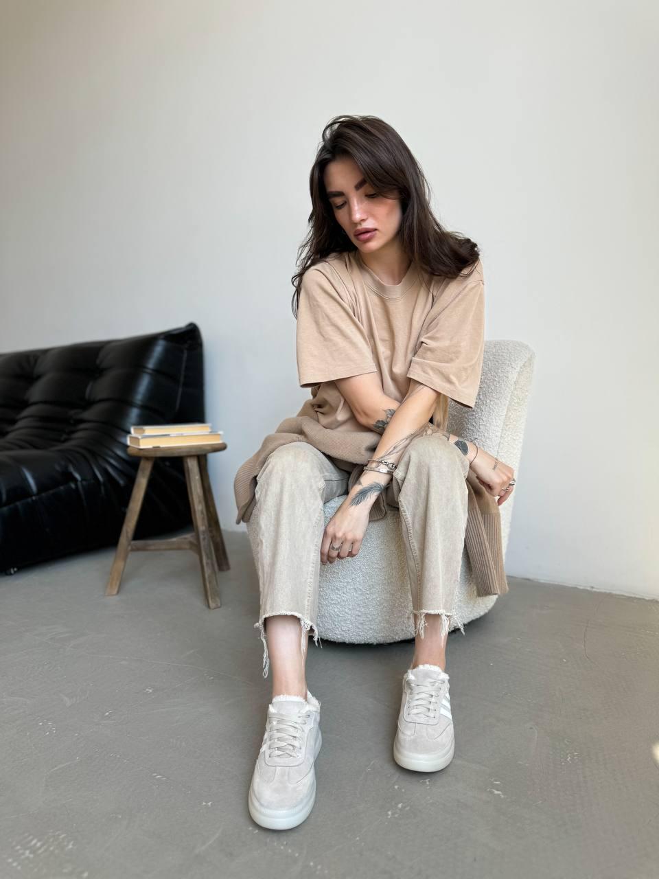 Кеди жіночі на хутрі Maya Shoes р. 39 Бежевий (3021/1) - фото 15 Кеди жіночі на хутрі Maya Shoes р. 39 Бежевий (3021/1) - фото 15