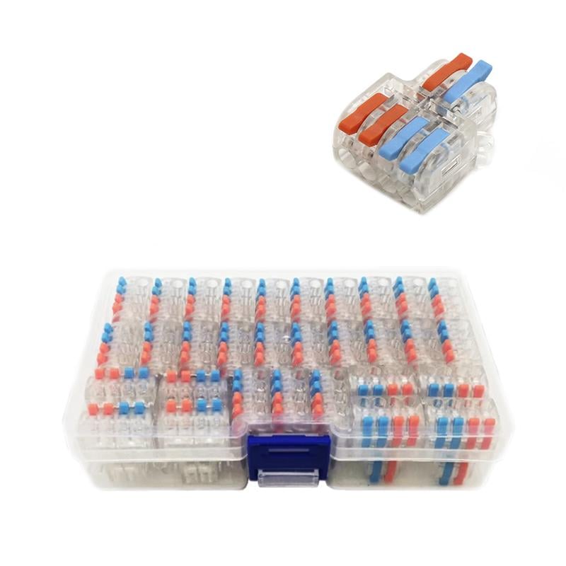 Набор клемм Tactix 0,08-4 мм2 32А 1-2+1-2 разветвитель одинарная 29,7х23,2х13 мм 31 шт. Разноцветный (DF-42T-31box)