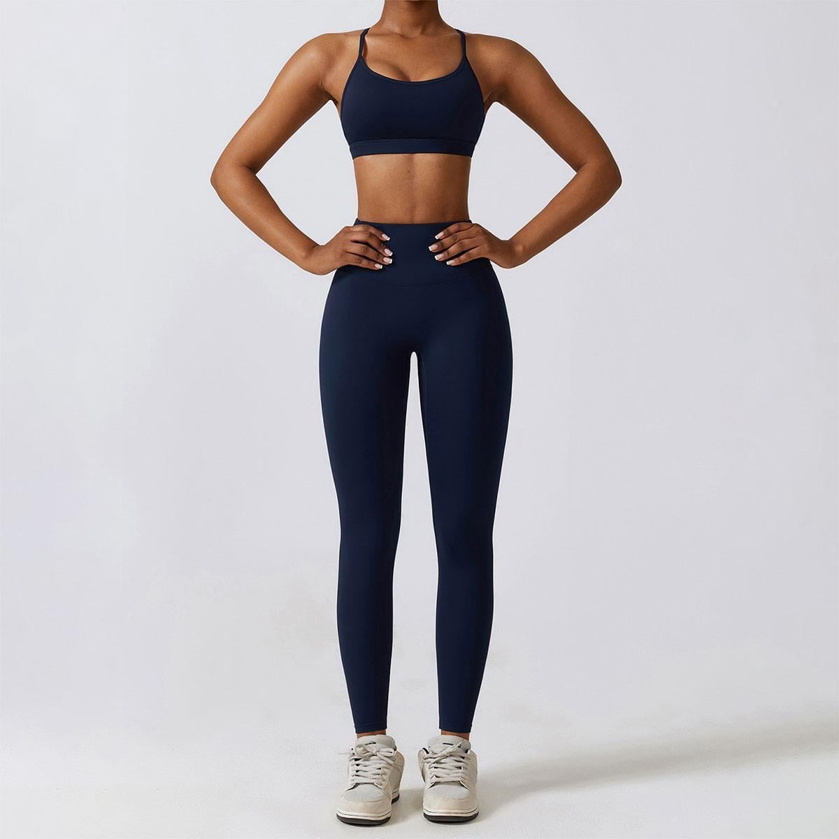 Лосины с эффектом push-up и топ на тонких бретельках с чашками 7433-9033 XL р. 50/52 Темно-синий (3274101047) Лосины с эффектом push-up и топ на тонких бретельках с чашками 7433-9033 XL р. 50/52 Темно-синий (3274101047)