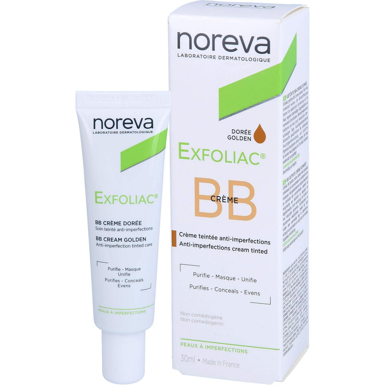 Крем для лица против изъянов кожи NOREVA Exfoliac BB Cream Anti-Imperfections Tinted Care 30 мл (28453895)