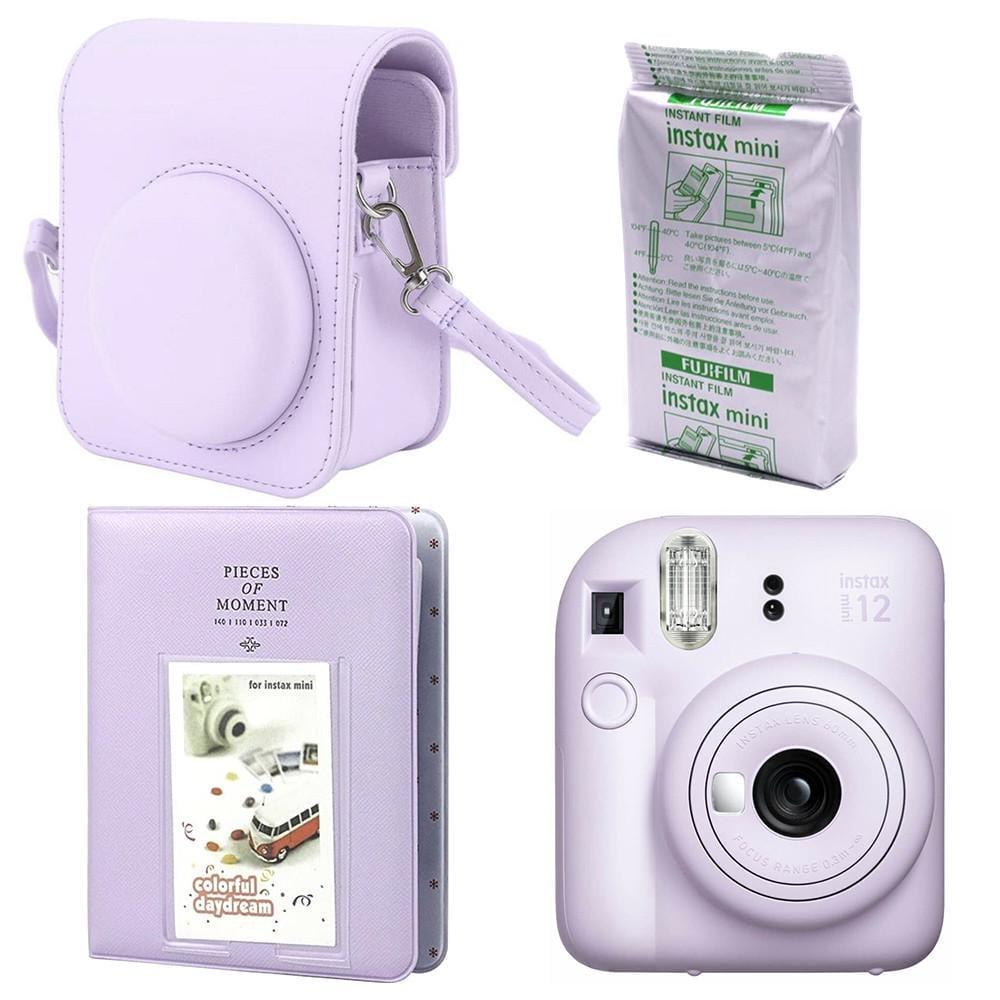 Подарочный набор Fujifilm Instax Mini 12 фотобумага 10 шт./чехол/фотоальбом 64 фото Фиолетовый Подарочный набор Fujifilm Instax Mini 12 фотобумага 10 шт./чехол/фотоальбом 64 фото Фиолетовый