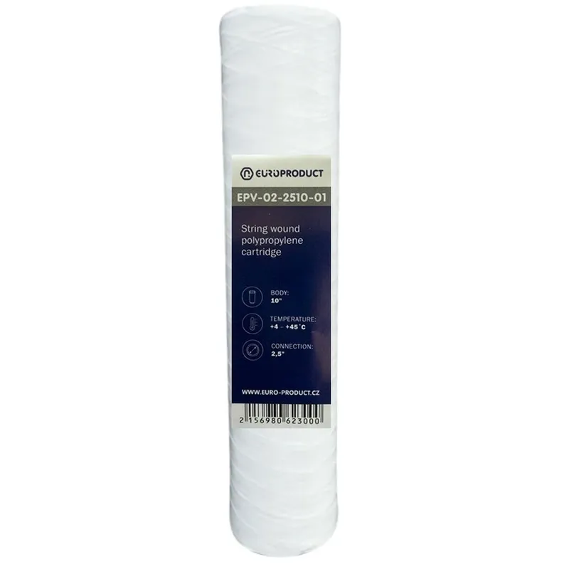 Картридж Europroduct EPV-02-2510-20 из полипропиленовой нити PP20 2,5x10" (OL-EP6233)