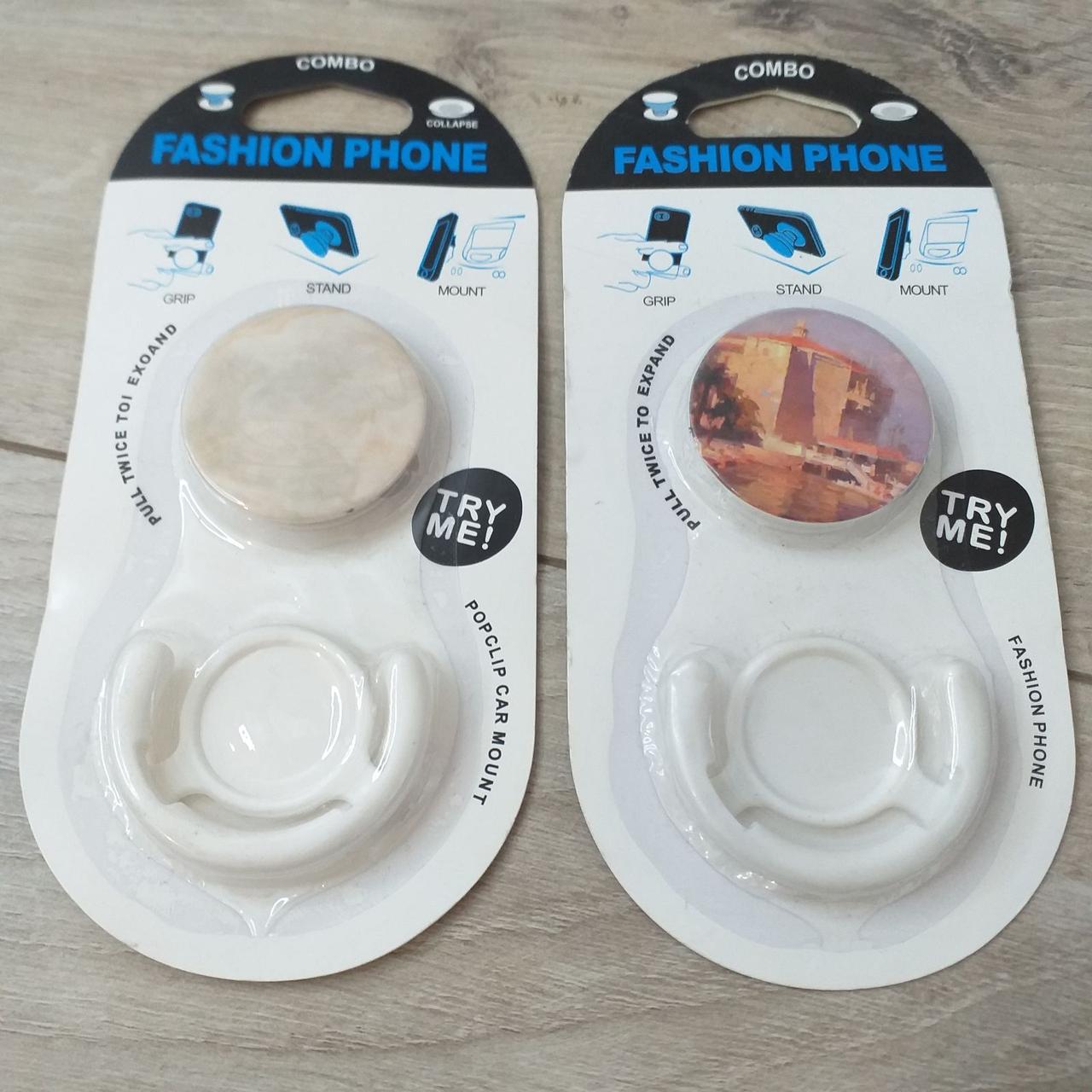 Попсокет держатель Fashion для 3D Combo 2 шт./1 уп. Белый (KG-10539) Попсокет держатель Fashion для 3D Combo 2 шт./1 уп. Белый (KG-10539)