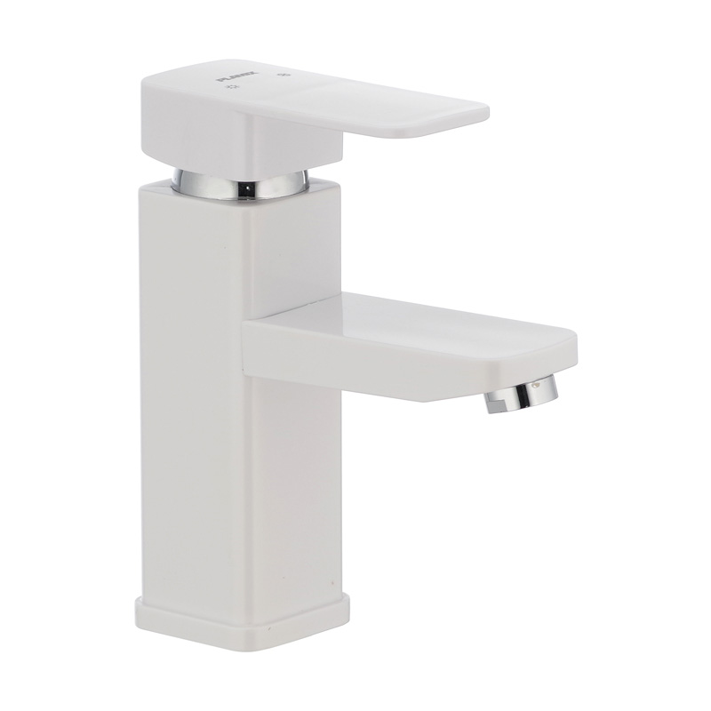 Смеситель для умывальника PLAMIX Kub-001 Белый (PM0008)