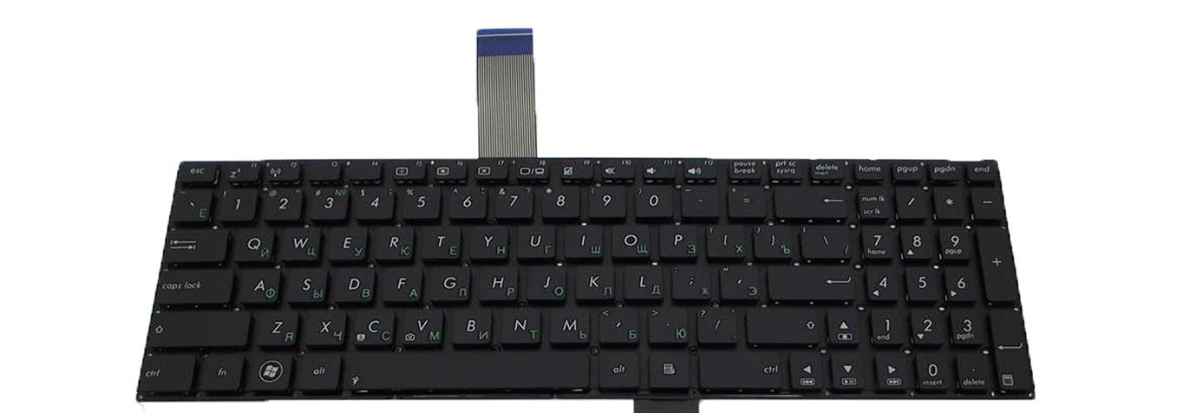 Клавиатура для ноутбука Asus X550 X550BP матовая (0KNB0-610ARU00)