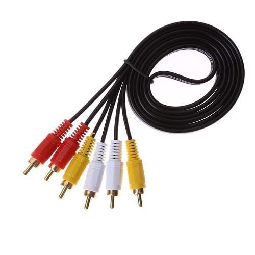 ᐉ Кабель AV 3 RCA - 3 RCA 1.2м тюльпаны • Купить в Киеве, Украине ...
