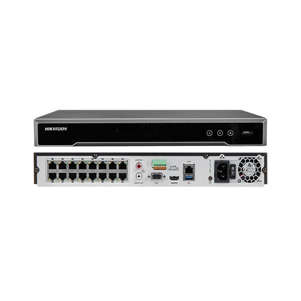 Видеорегистратор 16-канальный NVR c PoE коммутатором на 16 портов Hikvision DS-7616NI-K2/16P - фото 2