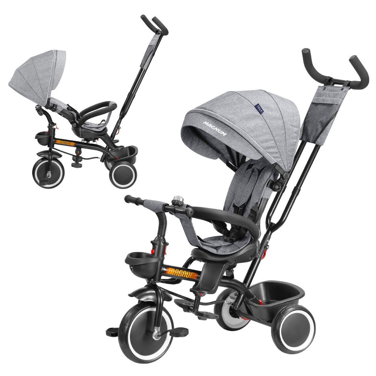 Велосипед дитячий триколісний Tilly Magnum T-3814 Grey (1748346313) - фото 2 Велосипед дитячий триколісний Tilly Magnum T-3814 Grey (1748346313) - фото 2