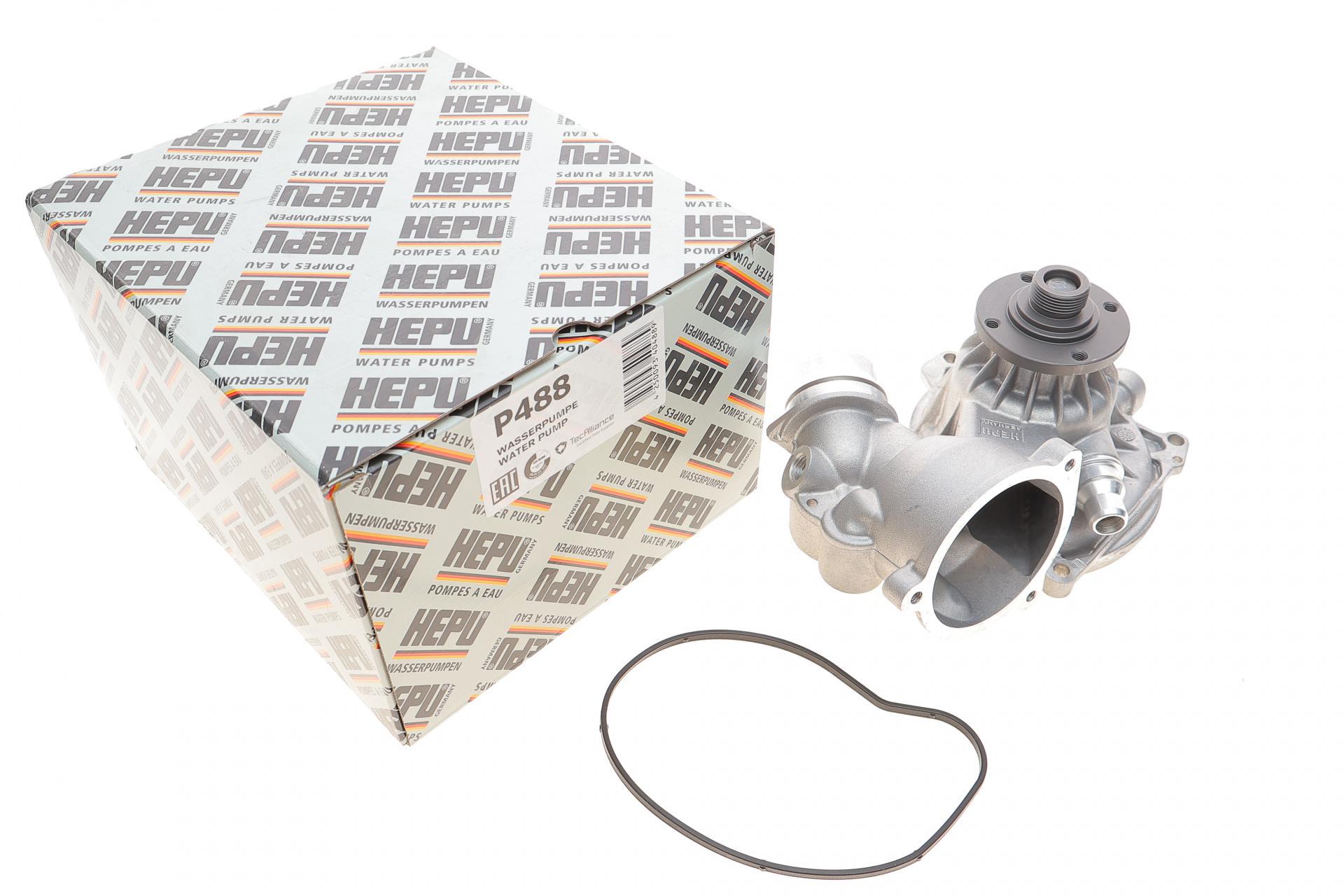 Водяная помпа Hepu BMW 5/6/7/X5 03- (P488)