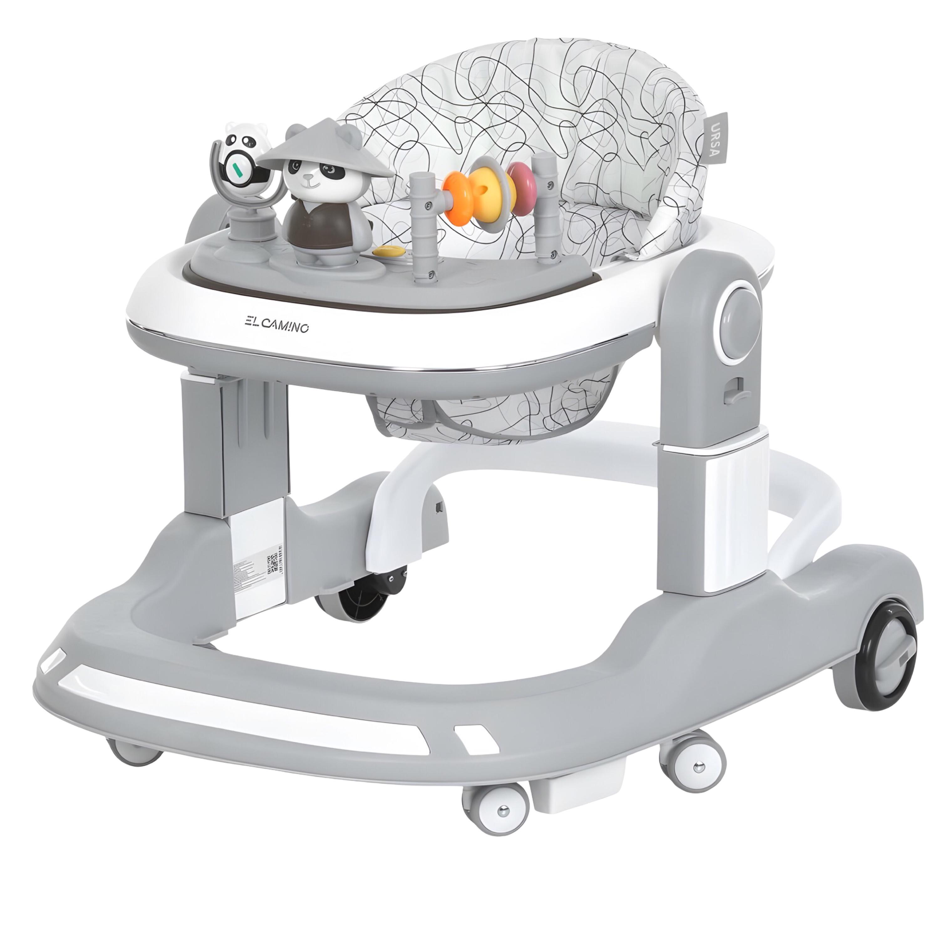 Ходунки EL CAMINO 2в1 музичні/світло/функція Перші кроки/регулювання висоти Gray (ME 1200-1 URSA) Ходунки EL CAMINO 2в1 музичні/світло/функція Перші кроки/регулювання висоти Gray (ME 1200-1 URSA)