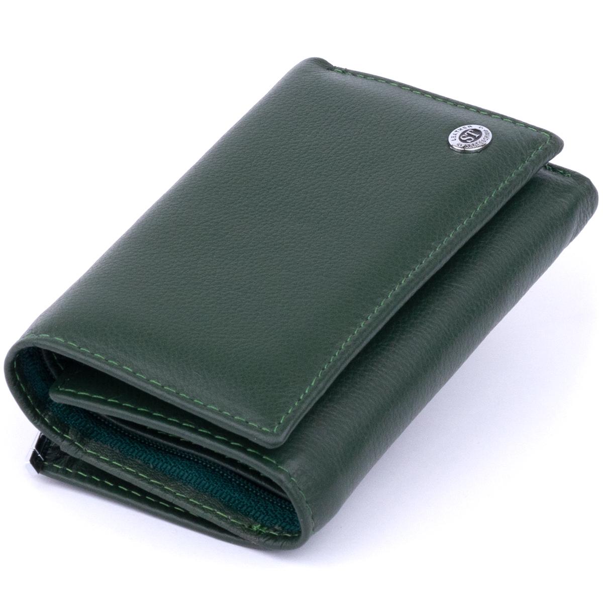 Гаманець унісекс ST Leather 19359 шкіра Зелений (47585)