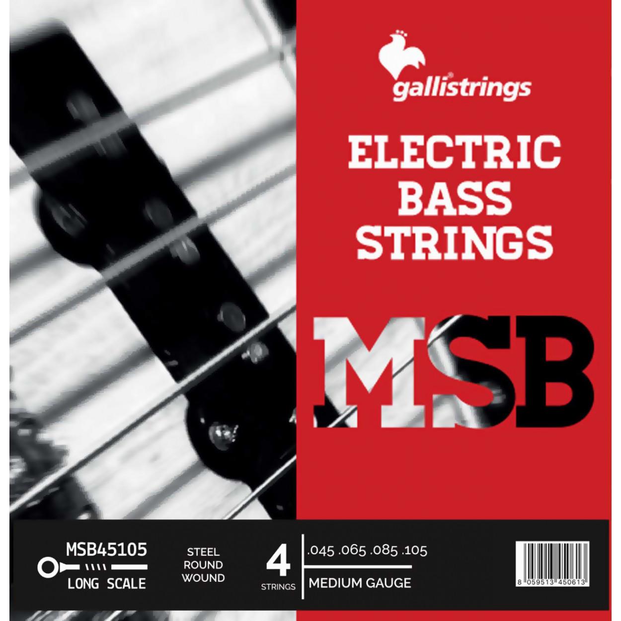 Струны для бас-гитары GalliStrings MSB45105 4 Strings Medium (58086) - фото 1 Струны для бас-гитары GalliStrings MSB45105 4 Strings Medium (58086) - фото 1