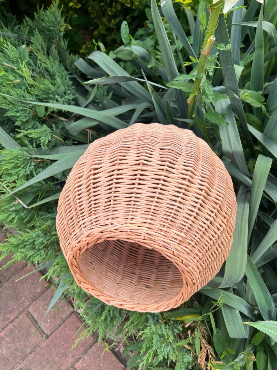 Абажур плетеный из лозы 30х30 см (27271830) - фото 7