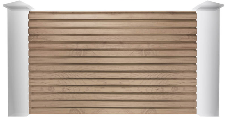 Ламели для заборов-жалюзи SIMBUD Хайтек Светлый дуб 3Д (28212952)