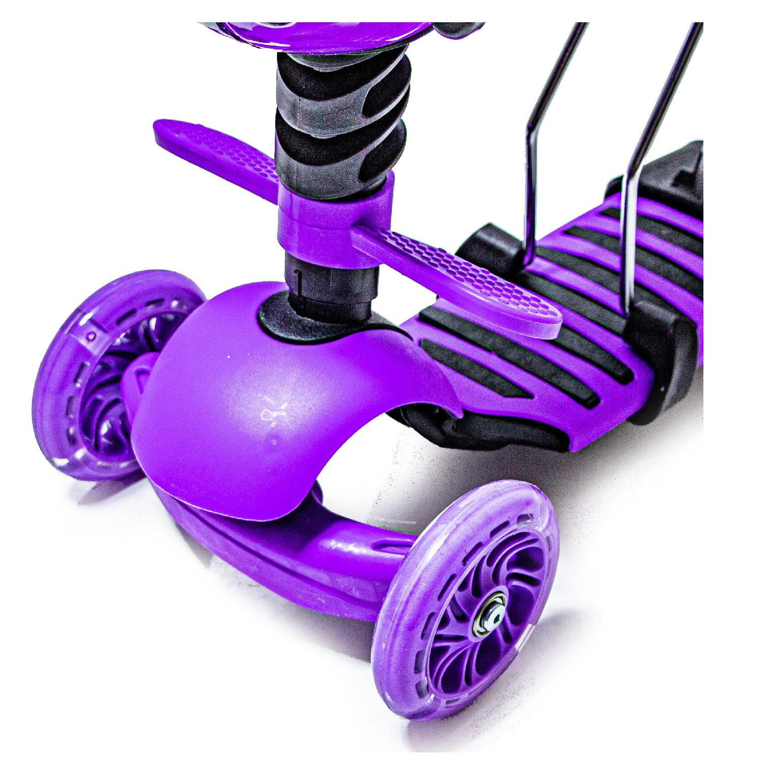 Самокат дитячий Scooter Сонечко 5в1 Purple (1350702347) - фото 3