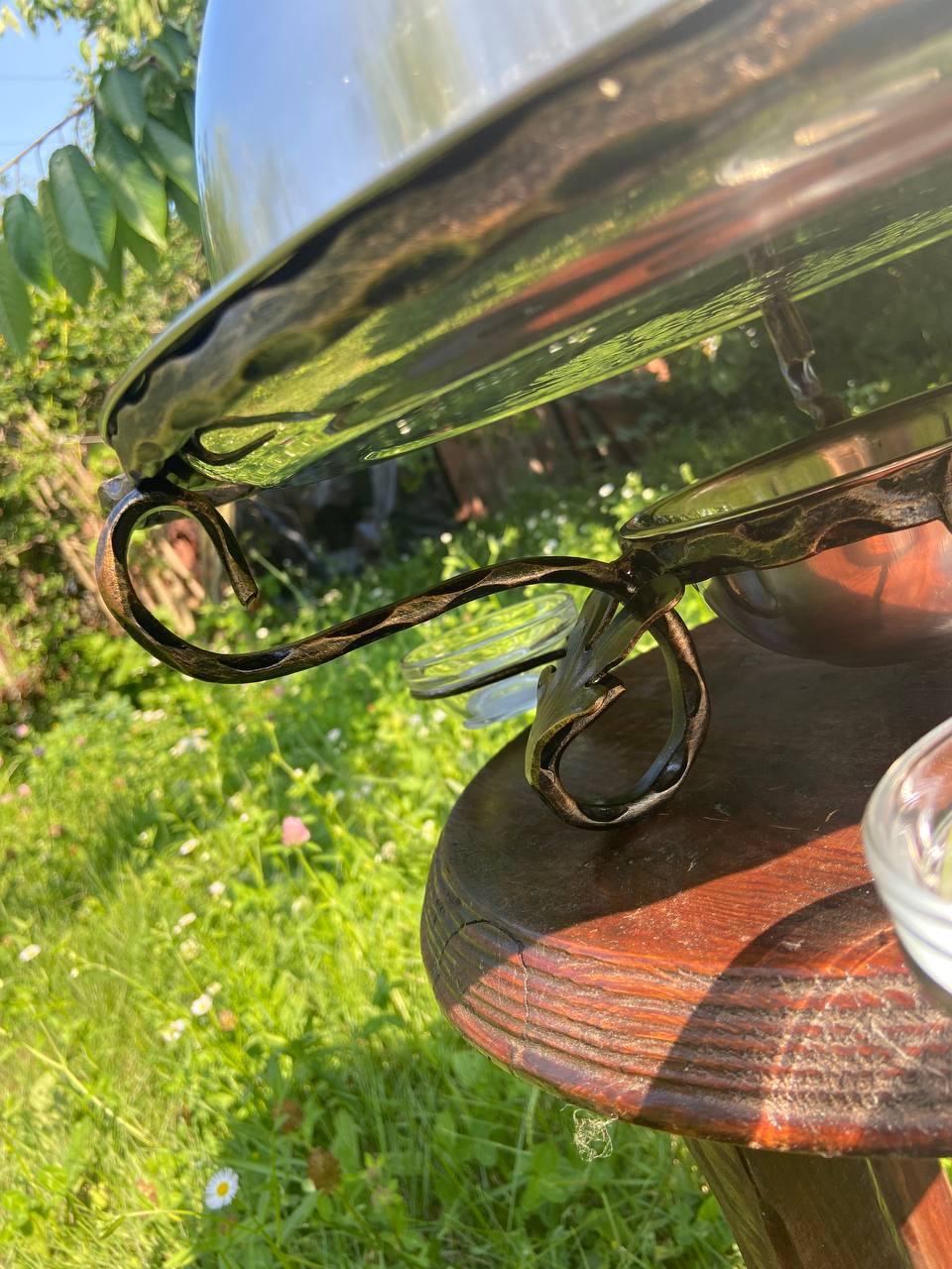 Садж для подогрева шашлыка большой с соусницами 36 см - фото 8 Садж для подогрева шашлыка большой с соусницами 36 см - фото 8