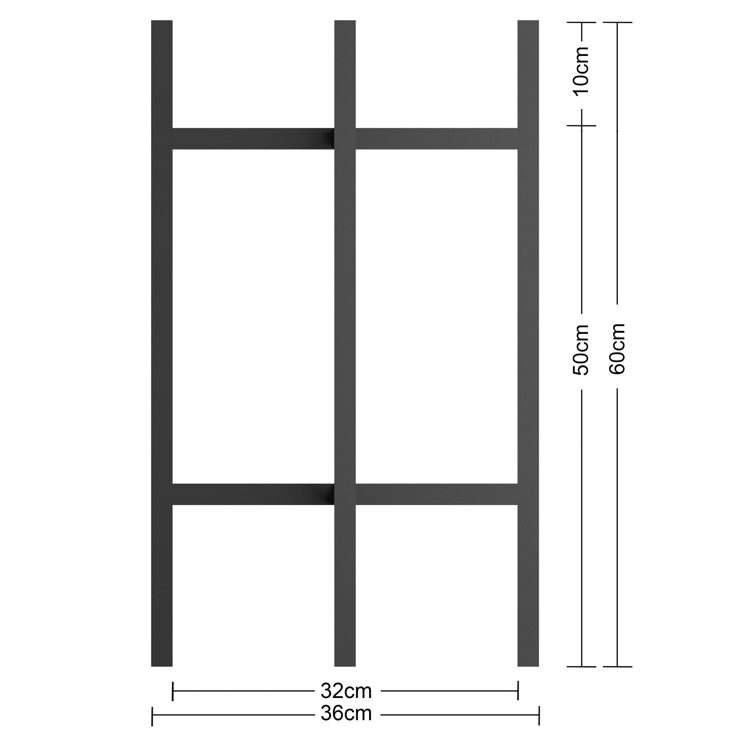 Подставка для цветов Orizon LOFT X BIG из металла 60х36х36 см Черный матированный - фото 5 Подставка для цветов Orizon LOFT X BIG из металла 60х36х36 см Черный матированный - фото 5