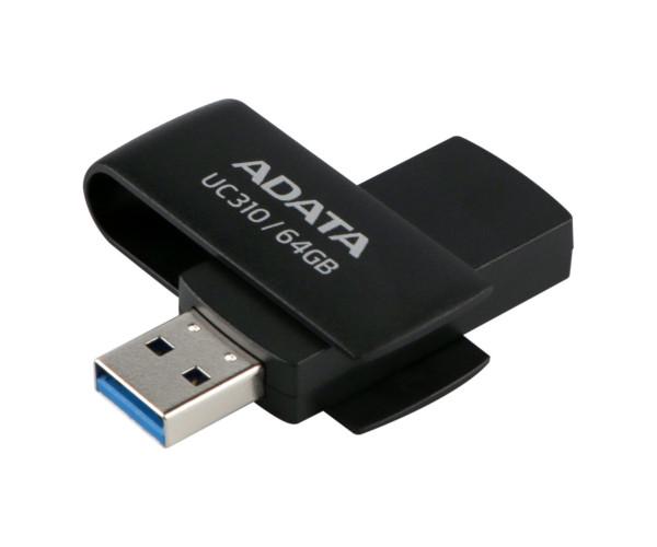 Флеш-память USB Flash Drive 3.2 A-Data UC 310 64Gb Black