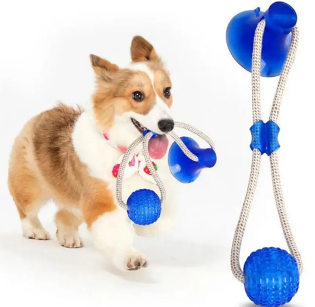 Игрушка для собак и кошек Канат с мячом на присоске - фото 2 Игрушка для собак и кошек Канат с мячом на присоске - фото 2