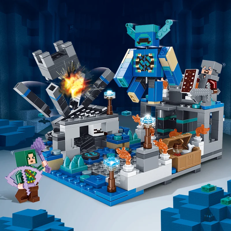 Конструктор Майнкрафт битва в глибинній темряві з Варденом 437 дет. - фото 6