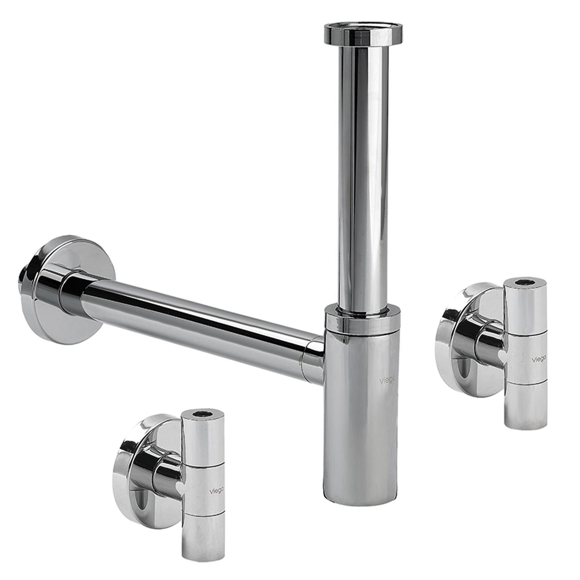 Сифон в комплектi Eleganta Set Viega 1 1/4" металевий 492489 57884 Хром (000002290)