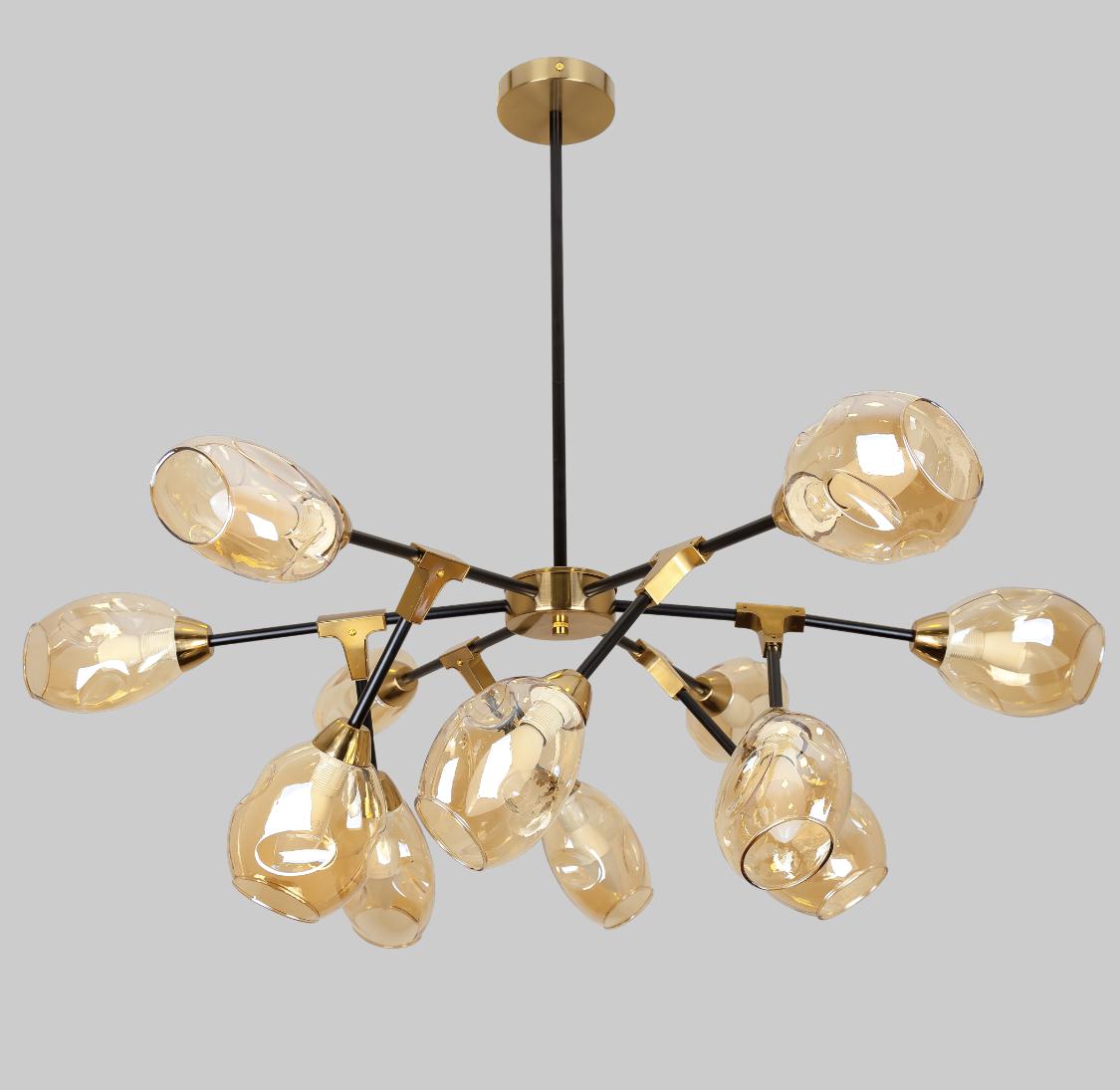 Люстра сучасна на 12 ламп Бронзовий (61-J2011-12 BR)